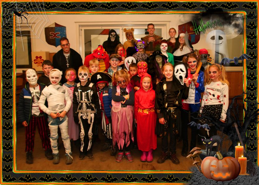 Halloween 2018 Teylersgroep Welpen Groepsfoto