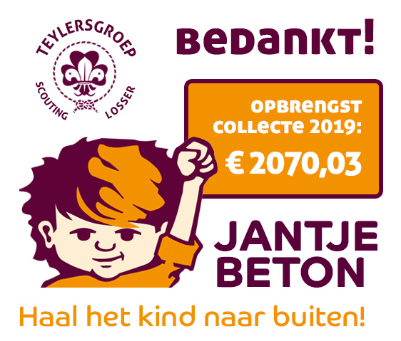 Opbrengst Jantje Beton Collecte 2019