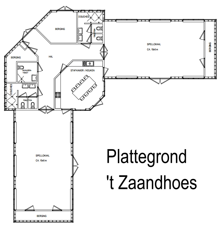 Plattegrond Zaandhoes Clubhuis 