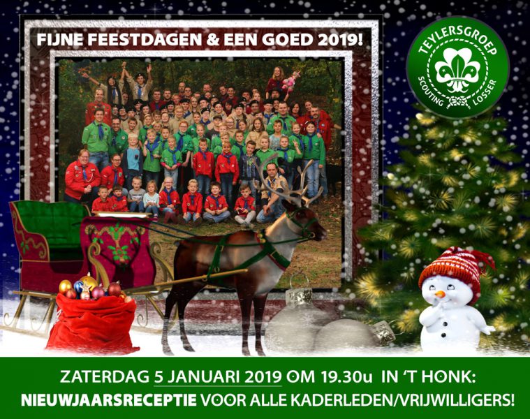 Kerstkaart 2018 Teylersgroep Scouting Losser